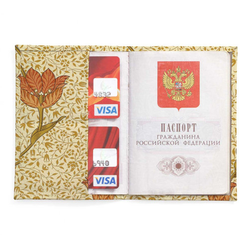 Обложка для паспорта, PAS2 «William Morris 5»