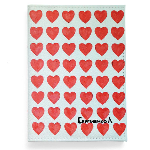 Обложка для паспорта, PAS2 «Сердечки»