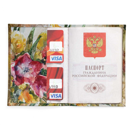 Обложка для паспорта, PAS2 «В наш дом пришла весна»