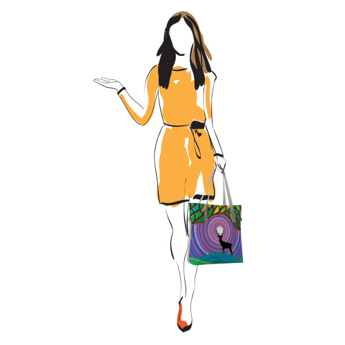 Сумка тоут BAG9 «Tree moon»