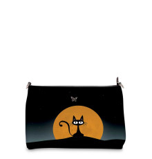 Сумка шолдер, BAG3 «Кот с луной»
