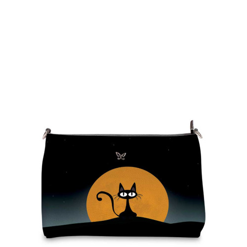 Сумка шолдер, BAG3 «Кот с луной»