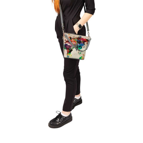 Сумка кросс-боди BAG8 «World map»