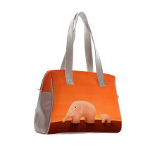 Сумка на плечо BAG5 «Слоны оранжевые»