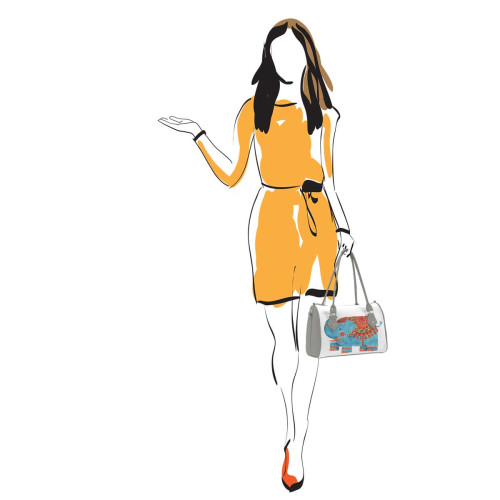 Сумка на руку BG13 «Blue elephant»