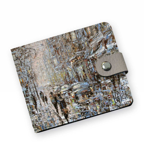 Кошелек мини PRS8 «Ранний вечер на петербургской улице»