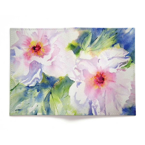 Обложка для паспорта, PAS2 «Two peonies»