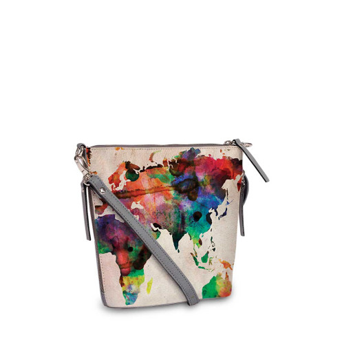 Сумка кросс-боди BAG8 «World map»
