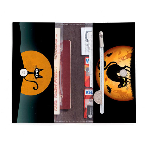 Портмоне PRS3 «Кот с луной»