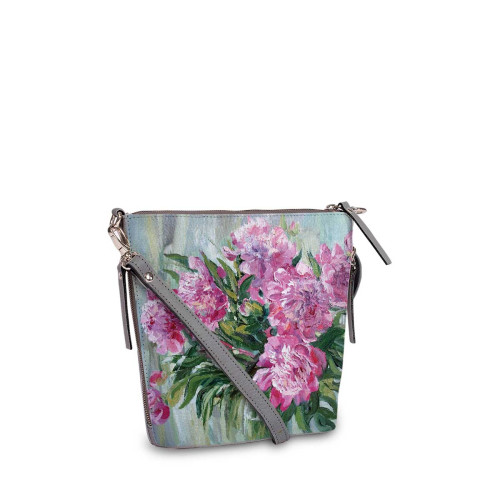 Сумка кросс-боди BAG8 «Пионы 2»