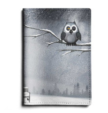 Обложка для паспорта, PAS1 «Owl & bird»