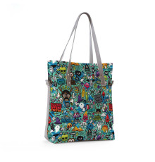 Сумка тоут BAG9 «Colored drawings»