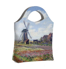 Сумка тоут BAG4 «Claude Monet Tulip Field and windmill»