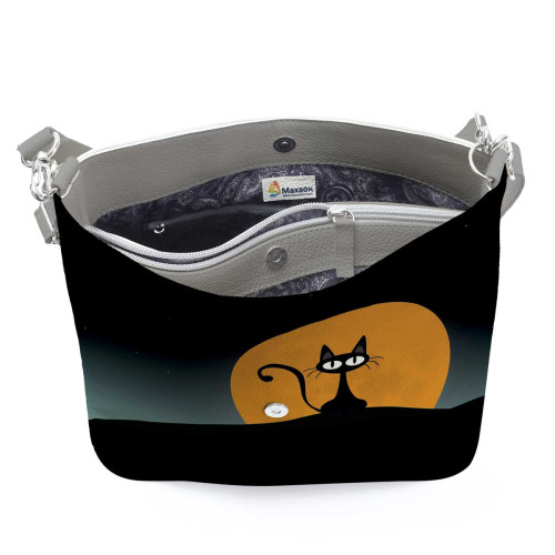 Сумка на плечо BG12 «Кот с луной»