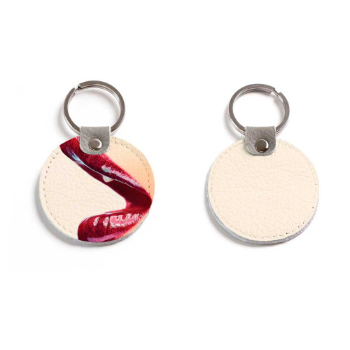 Брелок (Круглый) TRI4 «Губы»