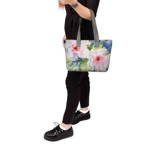 Сумка тоут, BAG2 «Two peonies»