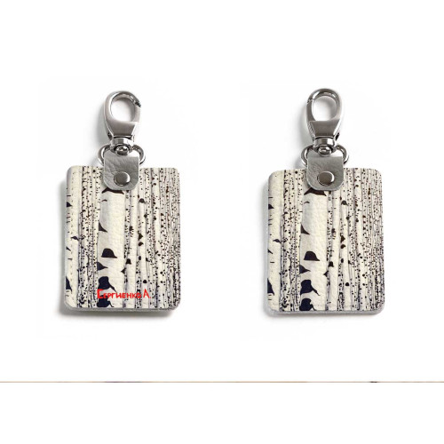 Брелок (Прямоугольный ) TRI1 «Березы»