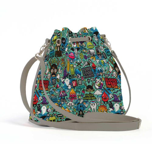 Сумка на плечо BG16 «Colored drawings»