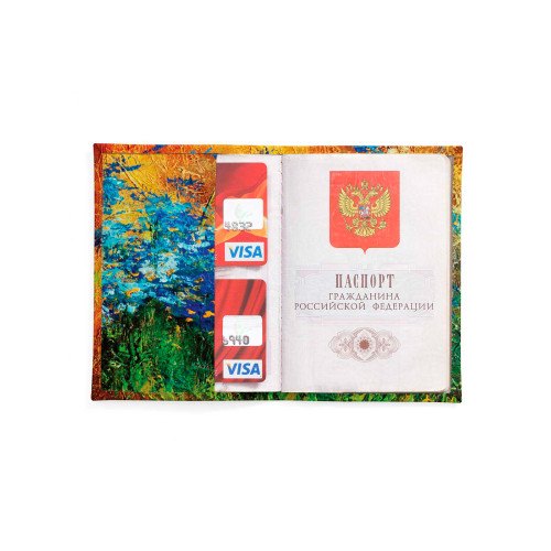 Обложка для автодокументов, AUT2 «Васильки»