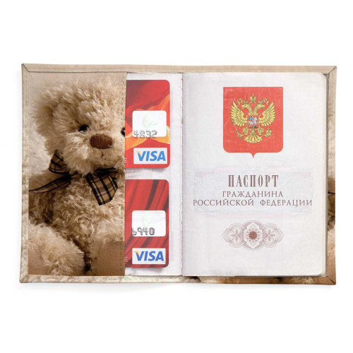 Обложка для паспорта, PAS2 «Медведь»