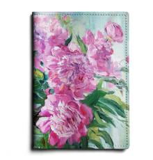 Обложка для автодокументов, AUT1 «Пионы 2»