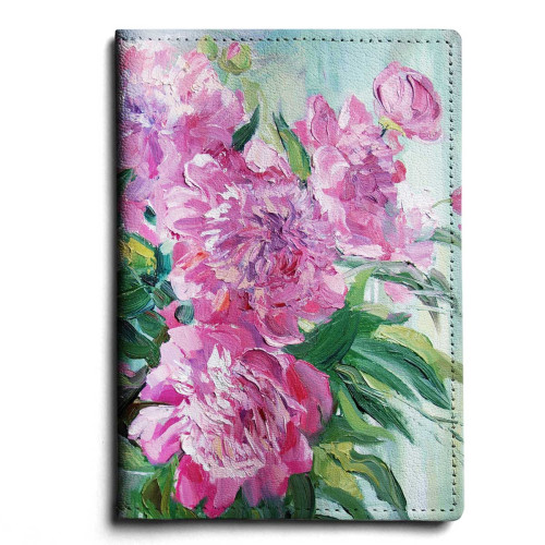 Обложка для автодокументов, AUT1 «Пионы 2»