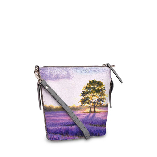 Сумка кросс-боди BAG8 «Лавандовые поля Франции»