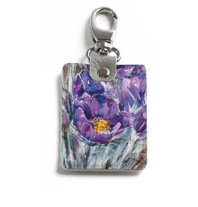 Брелок (Прямоугольный ) TRI1 «На опушке расцвела сон-трава»