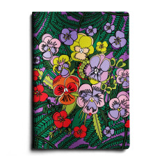 Обложка для автодокументов, AUT1 «Анютины глазки»