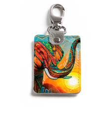 Брелок (Прямоугольный ) TRI1 «Sun elephant»