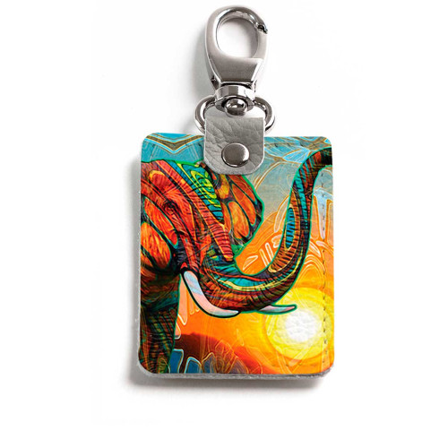 Брелок (Прямоугольный ) TRI1 «Sun elephant»