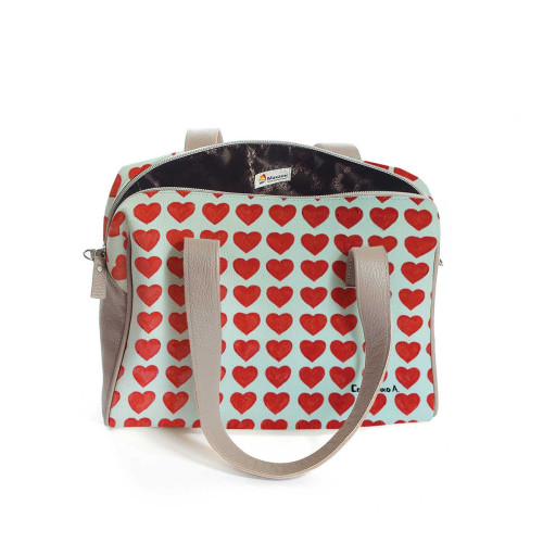 Сумка на плечо BAG5 «Сердечки»