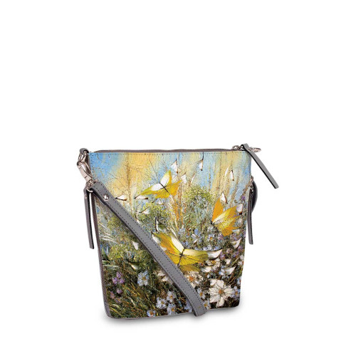Сумка кросс-боди BAG8 «Полет над цветами и травами»