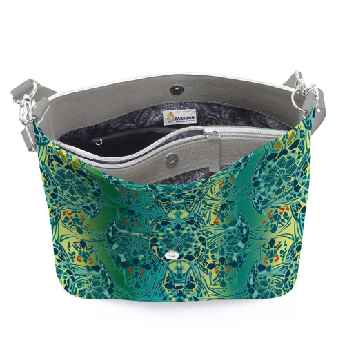 Сумка на плечо BG12 «Мозаика оливковая»