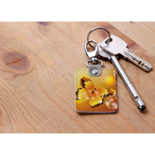 Брелок (Прямоугольный ) TRI1 «Бабочка 8»