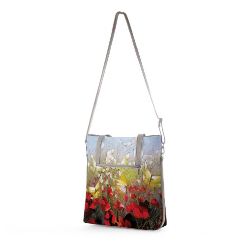 Сумка тоут BAG9 «Полет над маковым полем»