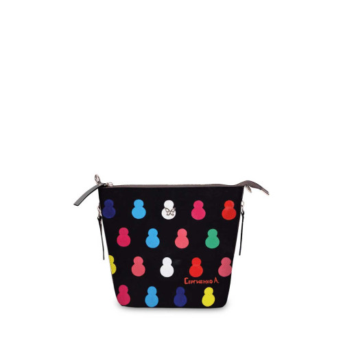 Сумка кросс-боди BAG8 «Черные матрешки»