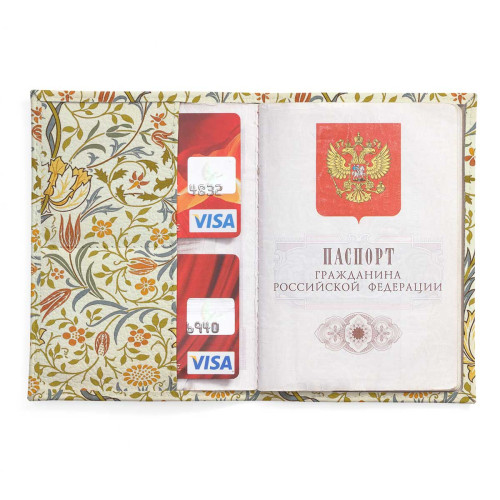Обложка для паспорта, PAS2 «William Morris 10»