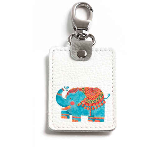 Брелок (Прямоугольный ) TRI1 «Blue elephant»