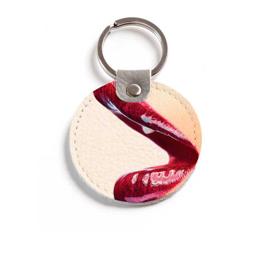 Брелок (Круглый) TRI4 «Губы»