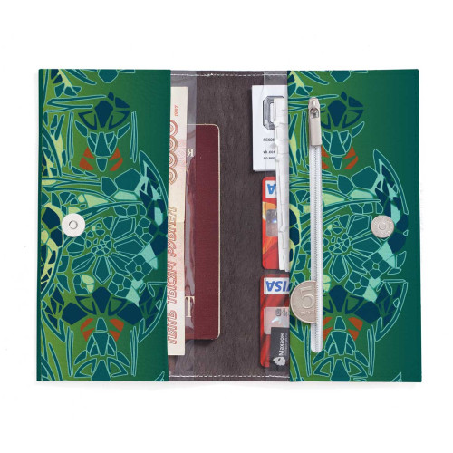 Портмоне PRS3 «Мозаичные цветы»