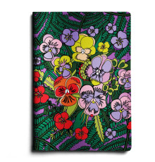 Обложка для паспорта, PAS1 «Анютины глазки»