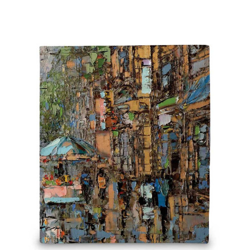 Кошелек мини PR17 «Летний день на петербургской улице»