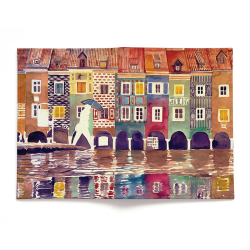 Обложка для паспорта, PAS2 «The city watercolor»
