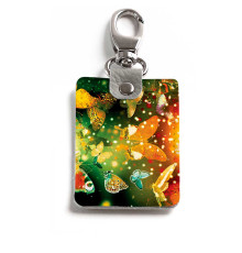 Брелок (Прямоугольный ) TRI1 «Бабочки 4»