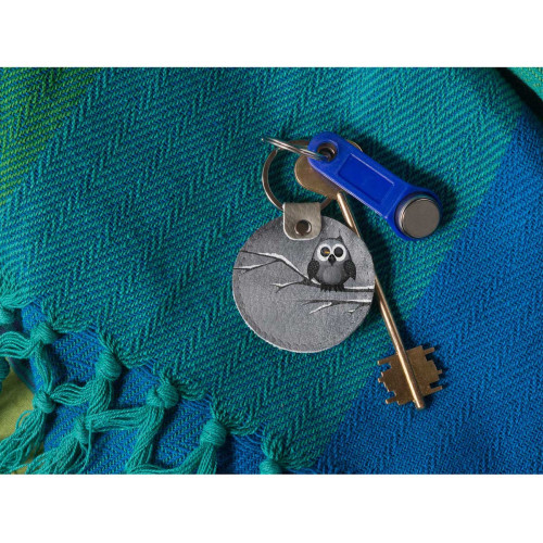 Брелок (Круглый) TRI4 «Owl & bird»