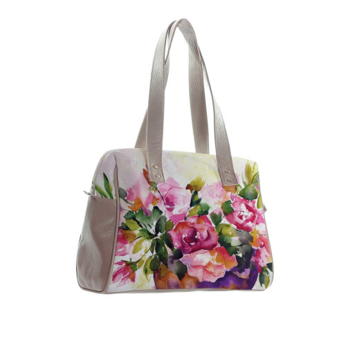 Сумка на плечо BAG5 «Watercolor flowers in vase»