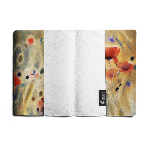 Обложка для паспорта, PAS1 «Flowers poppies»