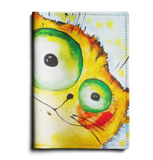Обложка для автодокументов, AUT1 «Crazy cat»