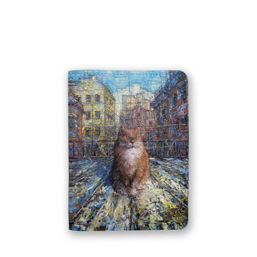 Обложка для паспорта, PAS4 «Рыжий кот»